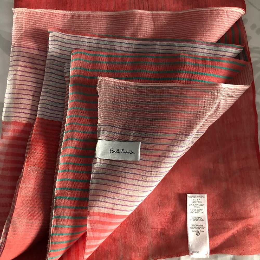 NWOT Paul Smith Colorful Striped Scarf